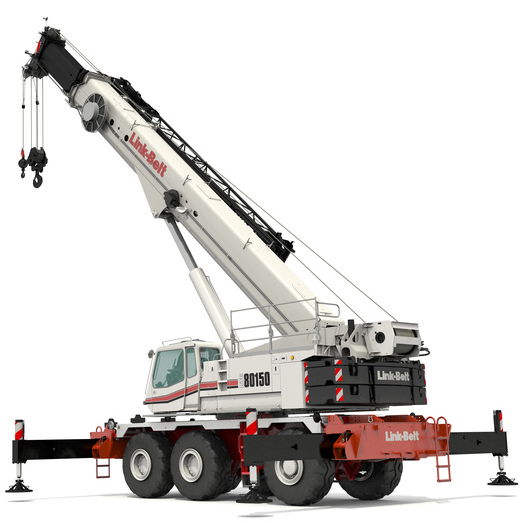 A Large Crane On The Back Of A Truck